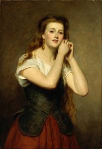 William_Powell_Frith_nieuwe_oorbellen_1875