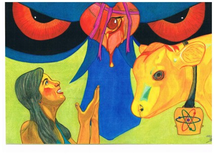 het aanbidden van de Mammon, de geldgod