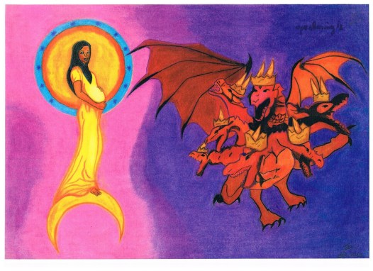 hoofdstuk 12 ; de vrouw en de draak, strijd in de hemel