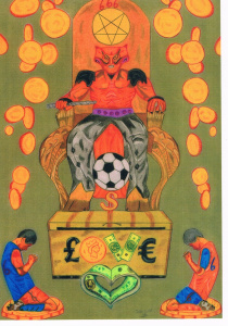 Hebzucht in voetbal olv de duivel